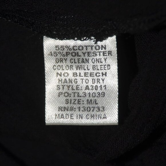 Umgee Womens Black Open Front Floral Embroidered Cardigan Cover Up Size M/L - Picture 11 of 12